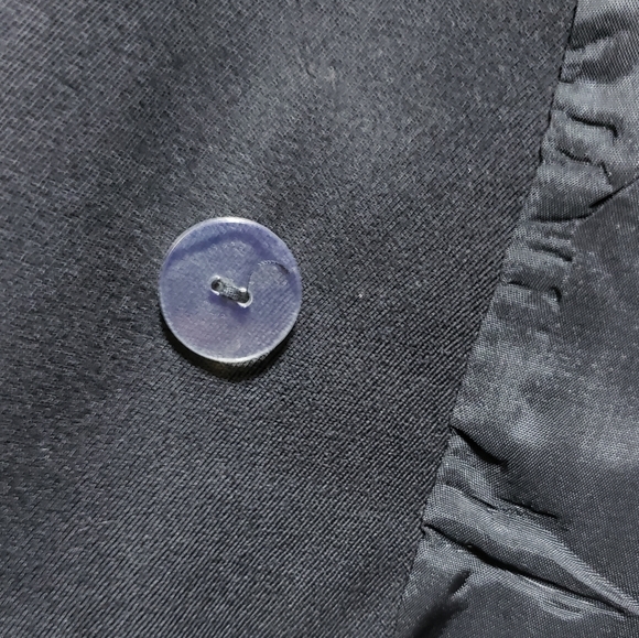 Devonshire Cream Military Black Double Breast Dress Blazer UK 10 - Picture 11 of 11